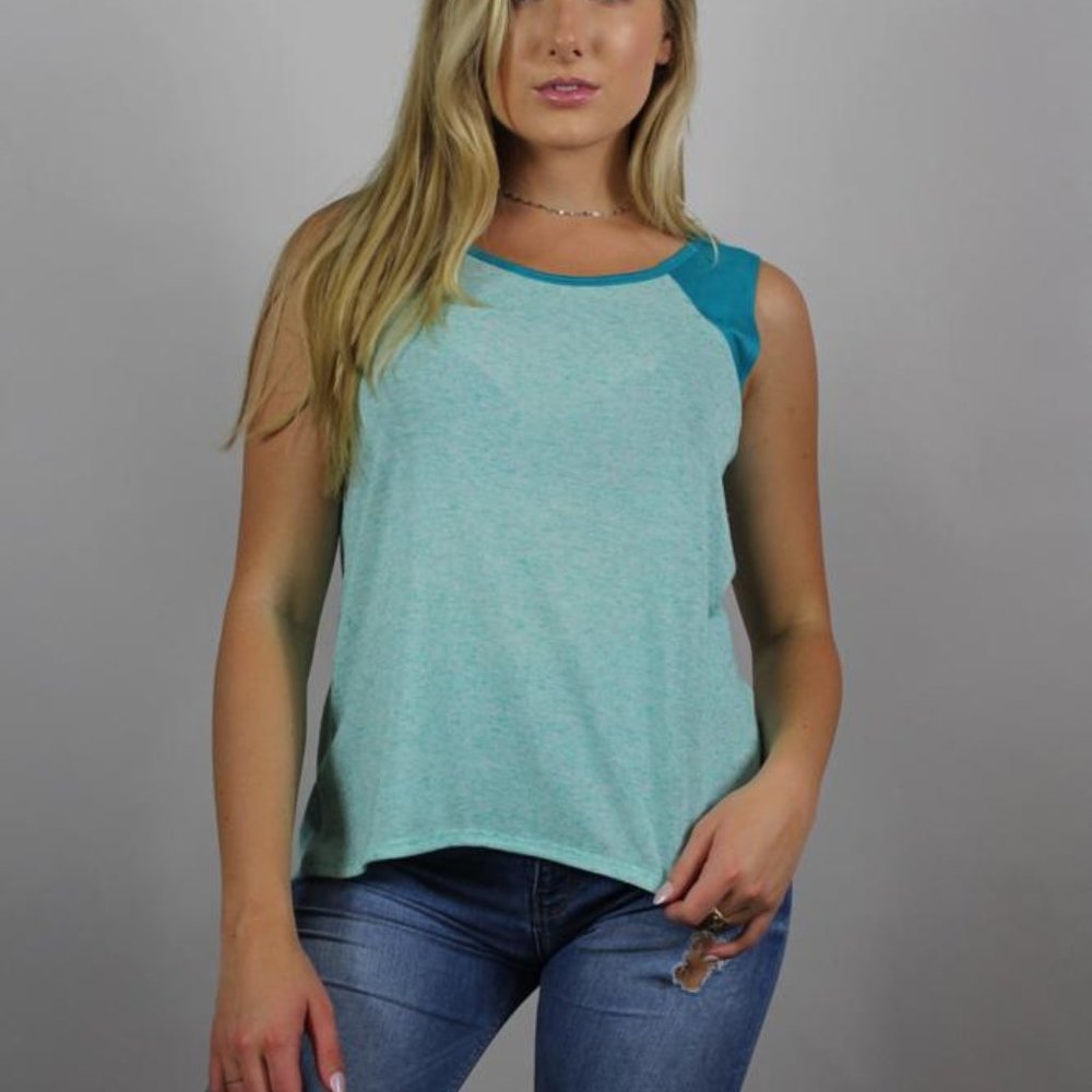 Zutter Teal TAnk Top